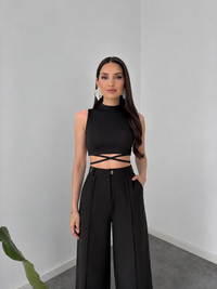 Noir Cut-Out Co-Ord Set By Belleci image 2