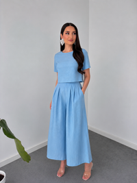 Azure Ease Co-Ord Set By Belleci image 3