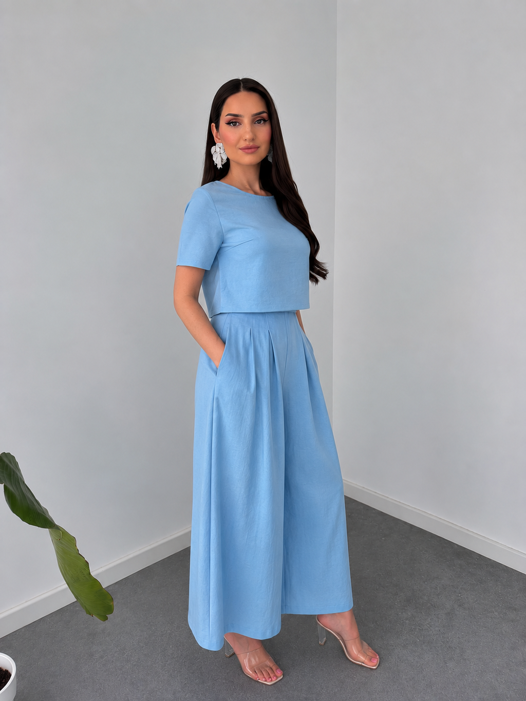 Azure Ease Co-Ord Set By Belleci