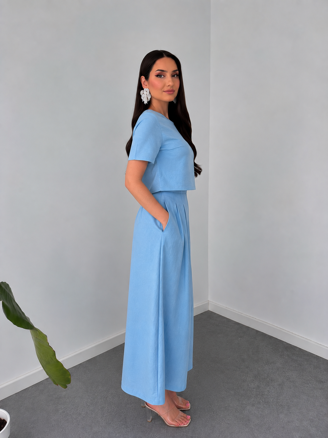 Azure Ease Co-Ord Set By Belleci