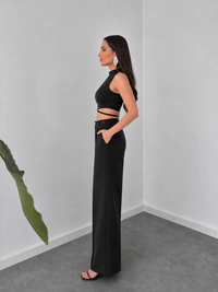 Noir Cut-Out Co-Ord Set By Belleci image 7