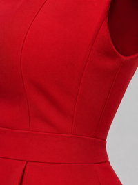 Red Contemporary Fit Maxi Dress By Belleci image 6