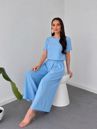 Azure Ease Co-Ord Set By Belleci image 5