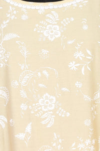 Belleci Sunset Yellow Ombre Floral Sleeveless Kurta Set with Dupatta image 2