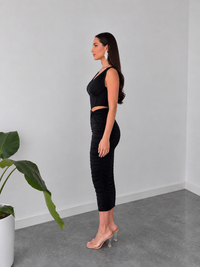Noir Sculpted Corset Co-Ord By Belleci image 4