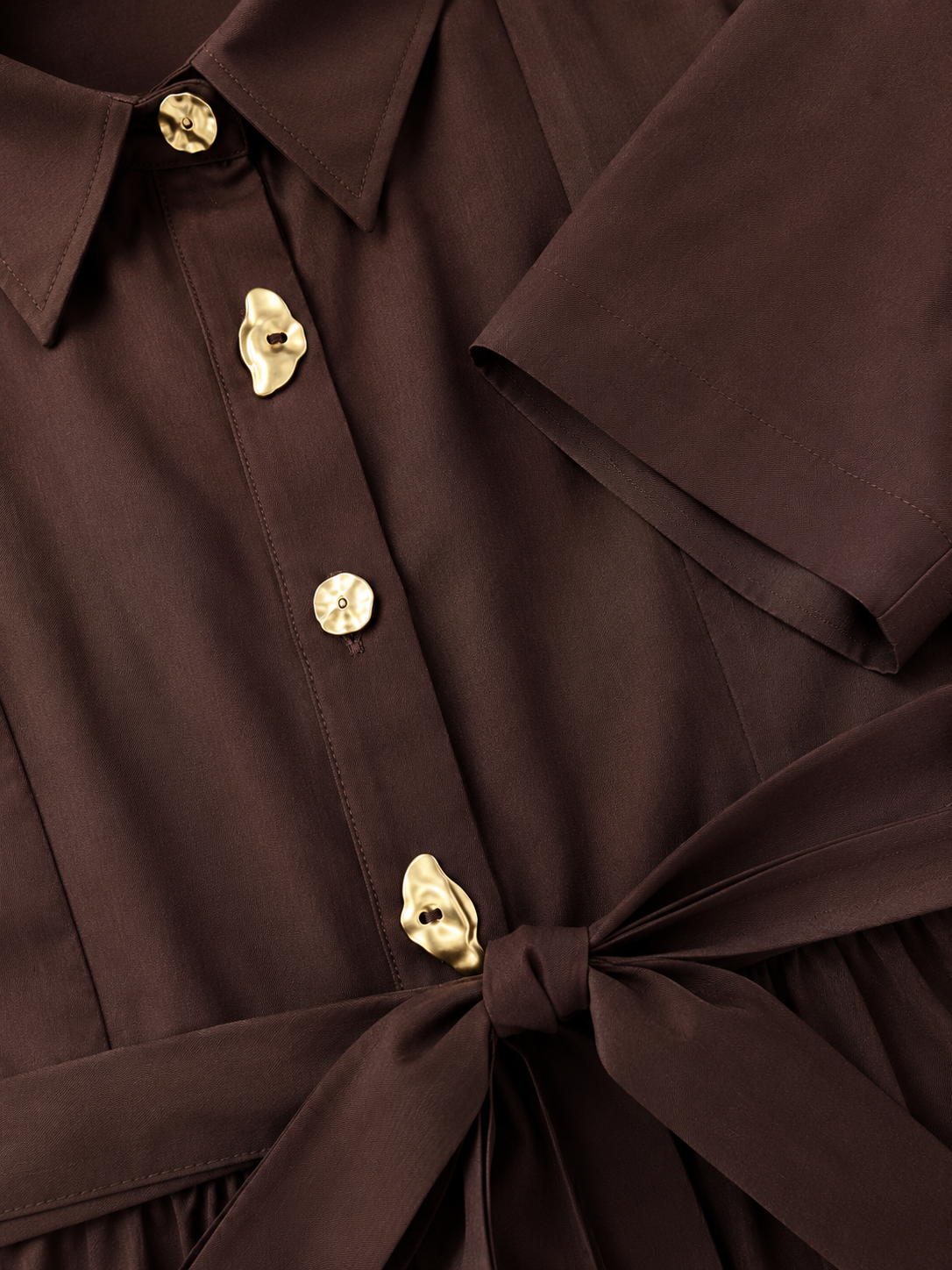 Luna Luxe Sleeveless Belted Maxi Dress – Chocolate Brown