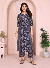 BELLECI MIDNIGHT BLOOM PRINTED KURTA SET image 1