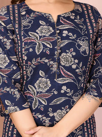 BELLECI MIDNIGHT BLOOM PRINTED KURTA SET image 2