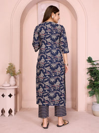 BELLECI MIDNIGHT BLOOM PRINTED KURTA SET image 4